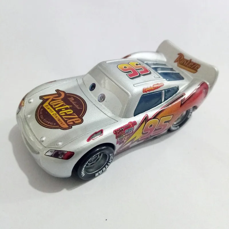 Disney Pixar тачки ракета фейерверки Маккуин матер литья под давлением модель автомобиля мультфильм автомобиль игрушки мальчик Рождественский подарок - Цвет: Silver McQueen
