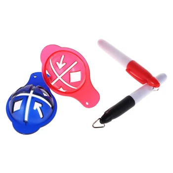 

OOTDTY Golf Ball Liner Marker Drawing Pen Template Alignment Sign Marking Pick Up Tools golf training golf accessories