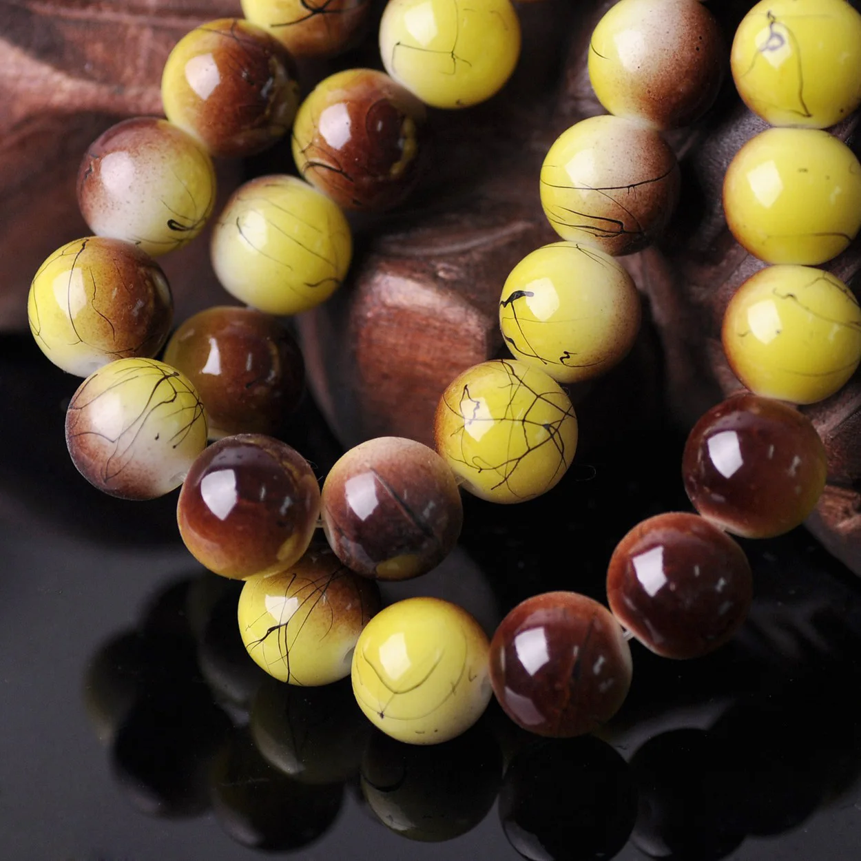 Рисунок 5 - круглые 10 мм, непрозрачные стеклянные