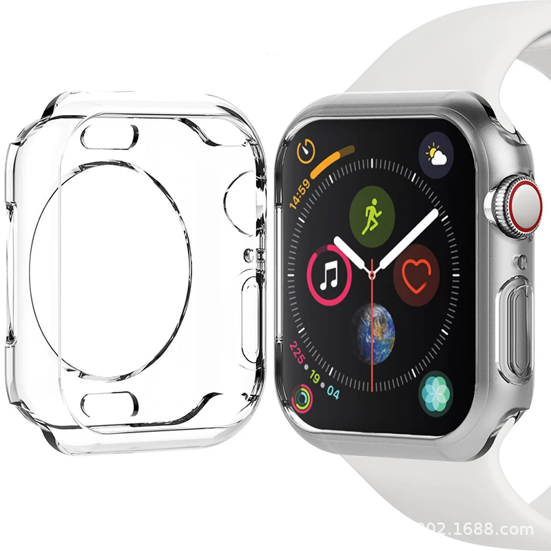 Модный прозрачный ультратонкий мягкий гелевый Чехол из ТПУ для Apple Watch Series 4 3 2 1 40