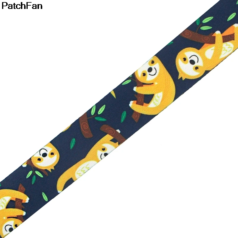 A2623 Patchfan мультфильм Ленивец тег ремень дети шеи ремешки для безопасности отрыва для мобильного телефона USB ID бейдж держатель ключа