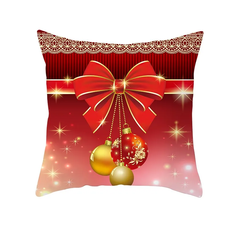 Рождественский Чехол на подушку, Красный Чехол на подушку, Рождественское украшение для дома, чехлы для дома, поступления,, Прямая поставка
