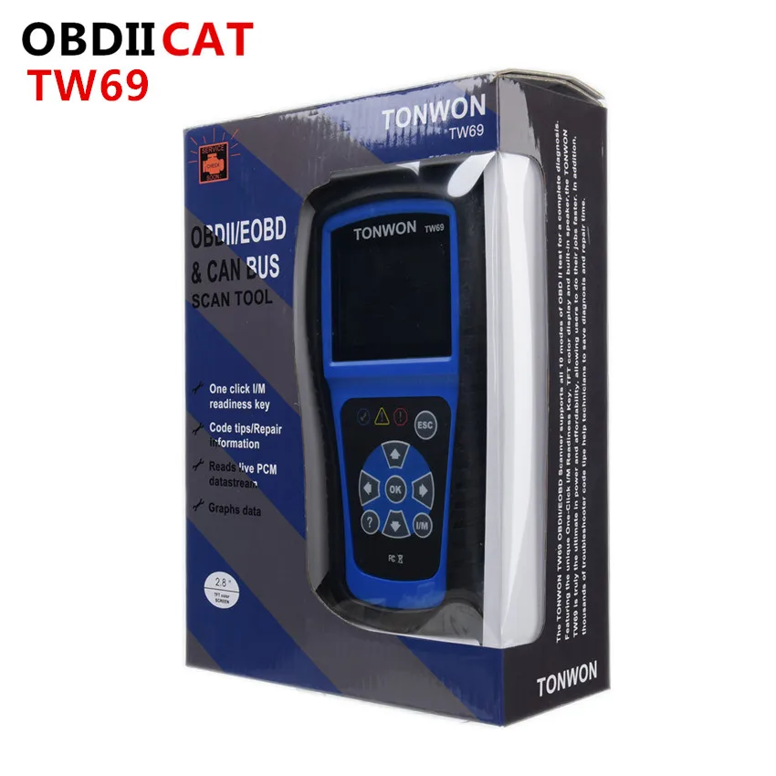 10 шт. диагностический прибор OBDII TONWON TW69|Считыватели кодов и сканеры| |