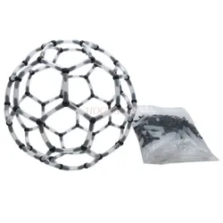 Tube de carbone c60, modèle moléculaire, matériel d'enseignement d'expérimentation scientifique, matériel d'enseignement de la chimie au premier cycle du secondaire, cristaux 