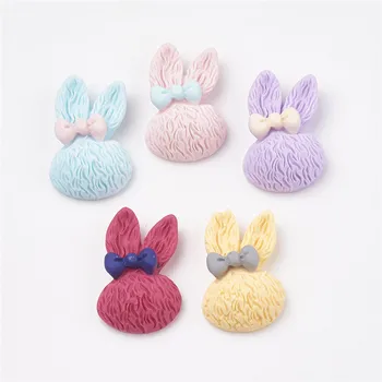 

200pcs Mixed Color Rabbit Resin Cabochons for Jewelry Making DIY Accessories Finding Decoration Scrapbooking Craft Embellishment