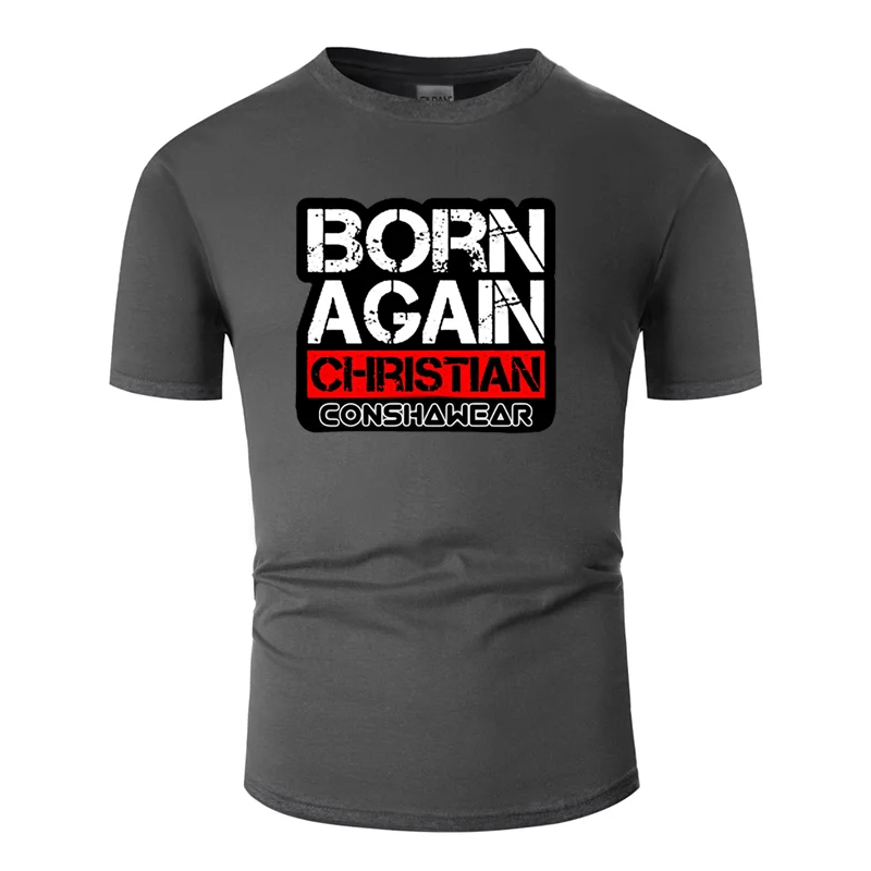 Футболка с надписью Better born again christian consha soc mob gear, Мужская одежда, хлопковая Футболка в стиле хип-хоп