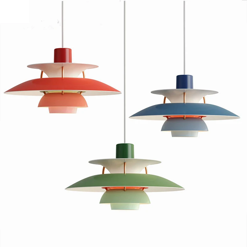 

Nordic Led Loft Pendant Light Colorful Umbrella Hanging Lamp for Dining Room Kitchen Suspend Hanglamp E27 Home Lighting Fixtures