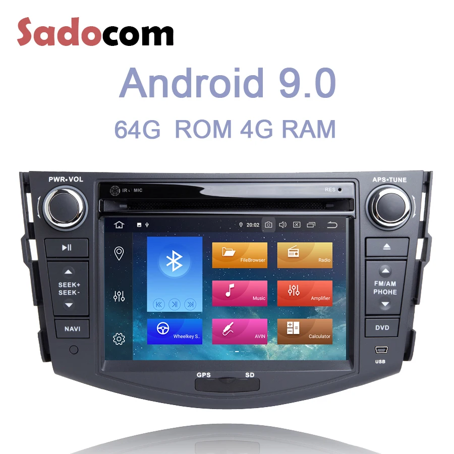 7 &quotIPS 2 din Android 10 0 автомобильный DVD плеер 8 ядер 64 Гб ROM 4 RAM GDS Авторадио Bluetooth для Toyota