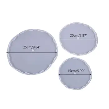 

Crystal Epoxy Resin Mold Three-layer Fruit Tray Casting Silicone Mould DIY Tool N58F