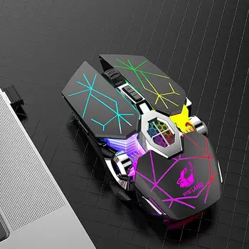 

1Pc Wireless Gaming Mouse Adjustable Dpi Mechanical Silent Gaming Computer Mouse Notebook Gaming Luminous Wireless Mouse M6I0