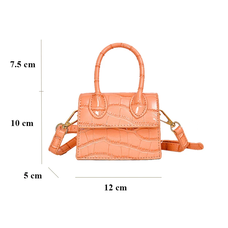 Buylor Crossbody Bag Mini Shoulder Bag Small Square Leather Handbag Cute  Messenger Bag Crocodile Pattern Top Handle Clutch Tiny