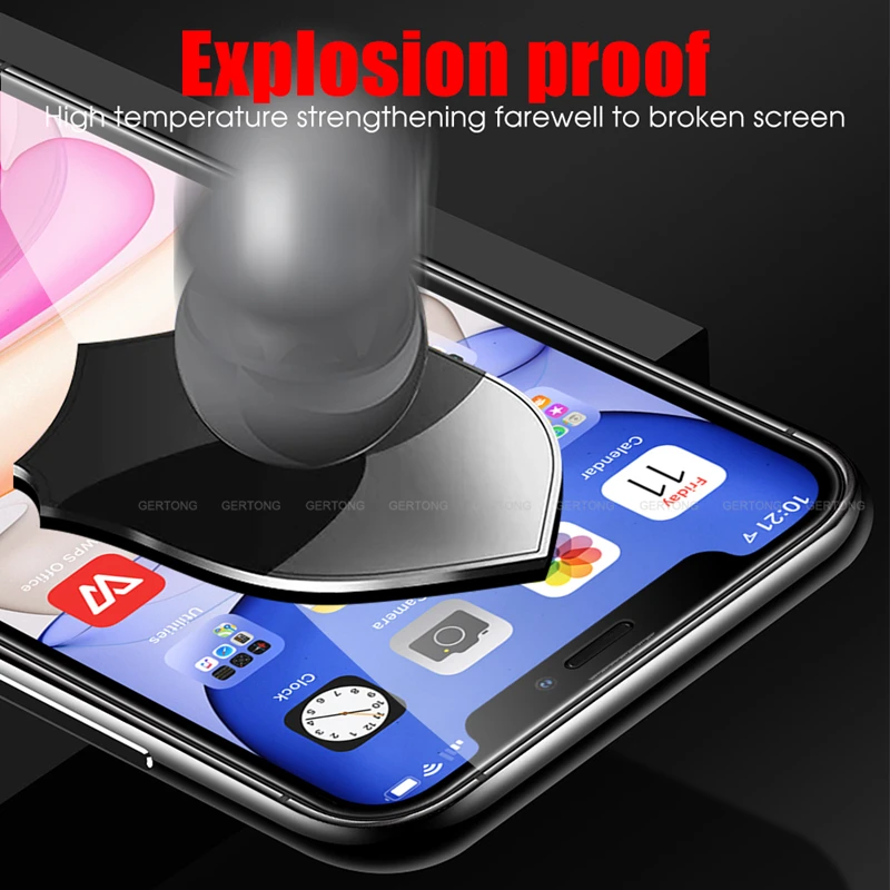 Защитное стекло 20D для iPhone 6 6s 7 8 Plus X XS XR MAX пленка экрана из закаленного стекла 11 Pro