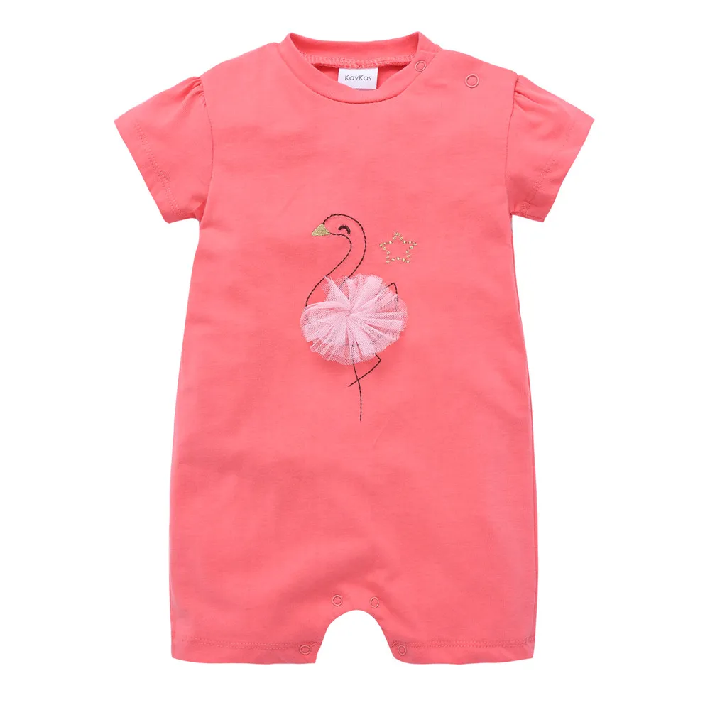 

2019 Kavkas Summer Baby Girl Boy Romper Short Sleeve Cotton Babies Clothes 0-3 months Infant Newborn Jumpsuit New Born Clothing