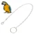 Pet Bird Foot Chains Нержавеющая Сталь Rust-Proof Split Foot Chain For Large Parrot Pet Training Ножной браслет Кольцо Для Птиц Попугаи
