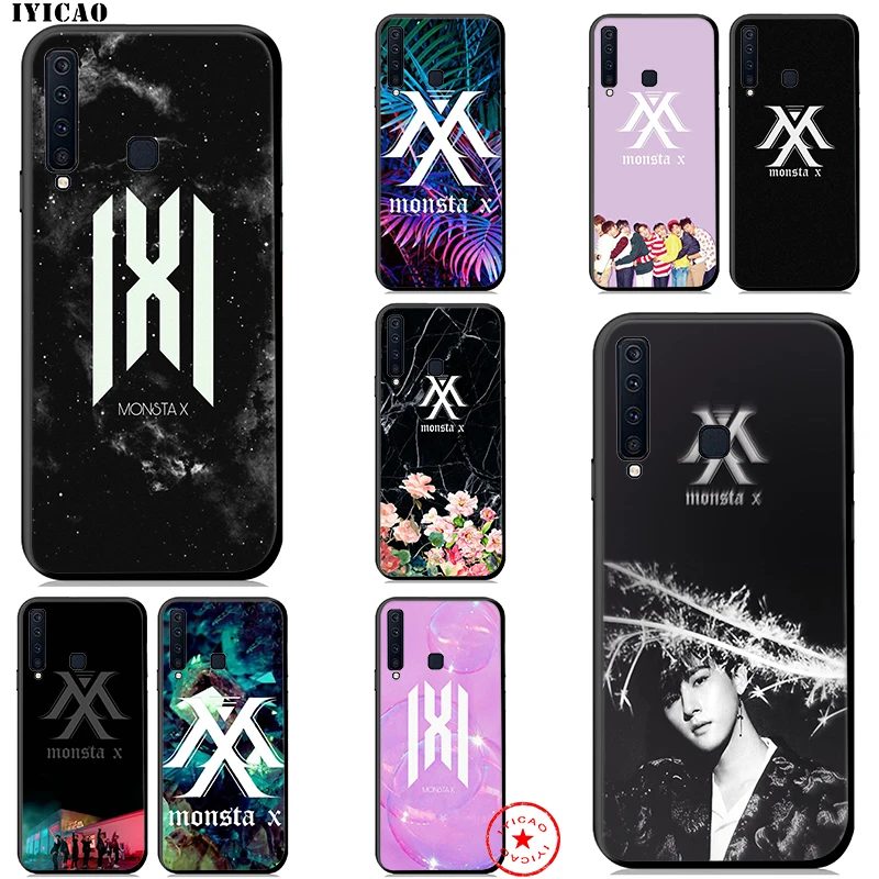 Мягкий чехол IYICAO Monsta X KPOP для samsung Galaxy A9 A8 A7 J6 A6 Plus 2018 A3 A5 2016 2017 Силиконовый ТПУ |