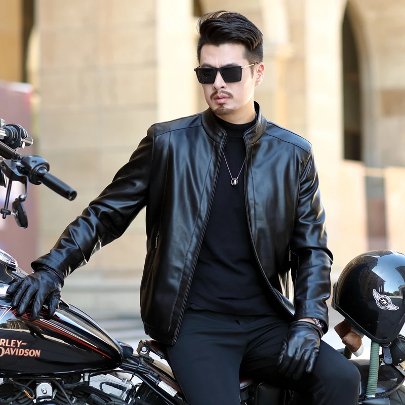 Mannen Herfst Nieuwe Motorfiets Causale Vintage Leren Jas Jas Mannen Outfit Mode Biker Zipper Pocket Ontwerp Pu Leren Jas Mannen Mannen Herfst Nieuwe Motorfiets Causale Vintage Leren Jas Jas Mannen Outfit Mode Biker Zipper Pocket Ontwerp Pu Leren Jas Mannen