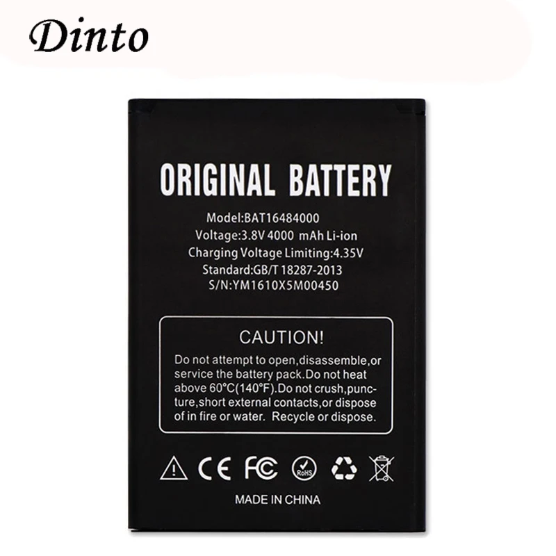 Dinto высокое качество BAT16484000 4000mAh 3,8 V замена сотового телефона литий-ионная батарея для DOOGEE X5 MAX Pro мобильного телефона