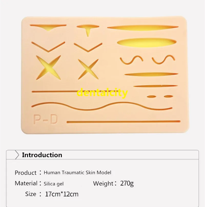 Модель травматической кожи для человека, Тренировочный Набор для обучения шовным швам для врача, медсестры, студентов, практический инструмент