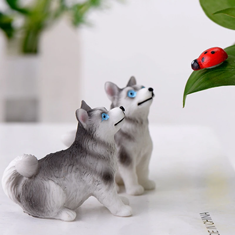 2020 DIY игрушечные фигурки собак хаски домашний декор аксессуары для украшения