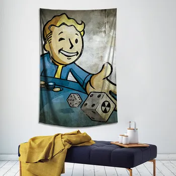 

Fallout 4 Game Poster Canvas Painting Wall Art Large Size Hanging Cloth PipBoy Decorative Painting Cloth Wall Cloth Poster
