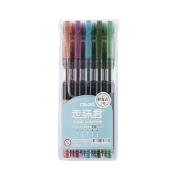 

5PCS Pen 5 Colors 0.5mm Ink Gel Pen Set Styles Rainbow Stationery Pen New Pens Best-selling Ink Writing For School Gel S1Y3