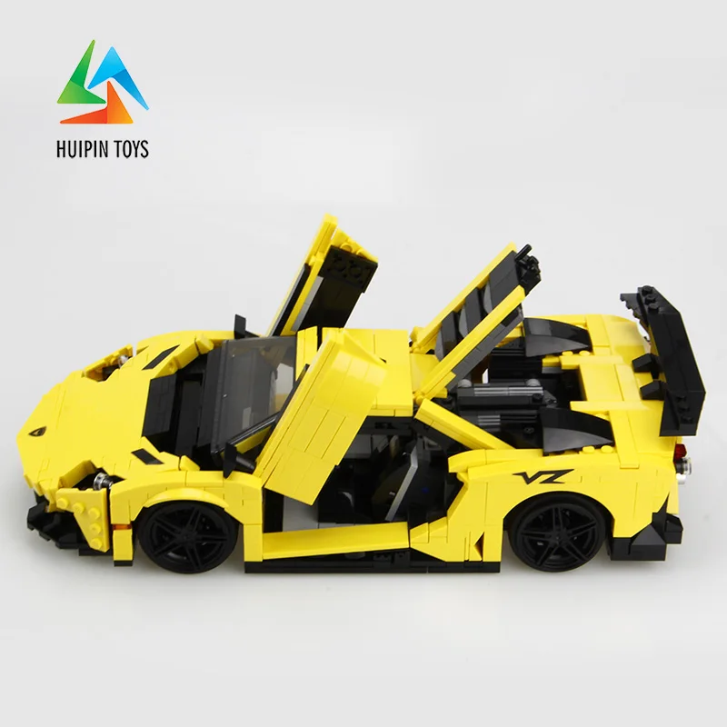 924 шт. XINGBAO строительные блоки легое технические игрушки XB-03008 Moc желтый молниеносный автомобиль Кирпичи Модель автомобиля лучший подарок для детей 4PX - Цвет: 03008 No Box