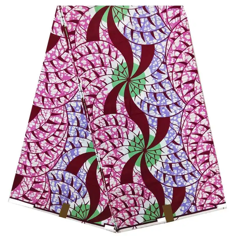 Африканский Воск принты ткань настоящий мягкий хлопок 6 ярдов/шт гарантия Анкара Голландский Настоящий Воск для платья лоскутное шитье 0006