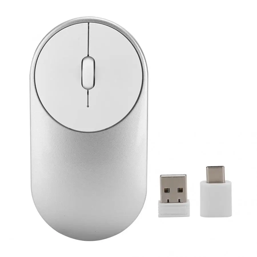 2,4G USB+ type-C двойной приемник беспроводная мышь для microsoft/Android 1200 dpi мышь для ноутбука без аккумулятора