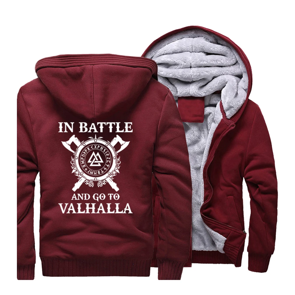 Vikings, зимняя мужская Толстая теплая флисовая куртка, плащи и пальто Valhalla, толстовки, свитшоты, спортивная куртка