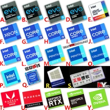Original novo 11-generation core i9 i7 i5 i3 evo certificado notebook desktop computador cpu etiqueta