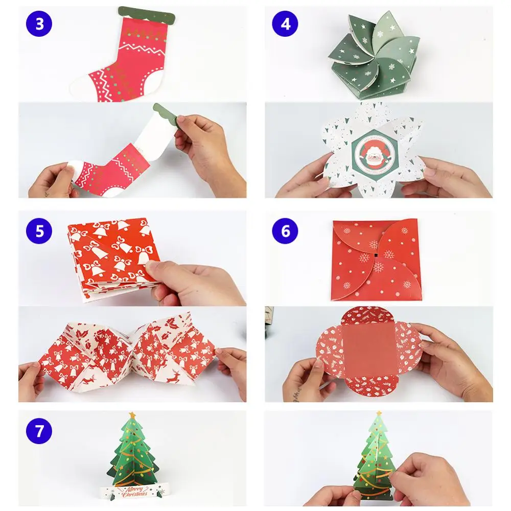 OurWarm год креативный DIY Рождество взрыв коробка Счастливого Рождества подарок для детей ручной работы фотоальбом Suprise Box