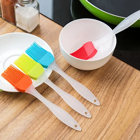 1Pc Silicone Baking Basting Brush New Liquid Oil Cake color Random Pastry Cream For Bread BBQ Utensil Safety cook Tools | Дом и сад