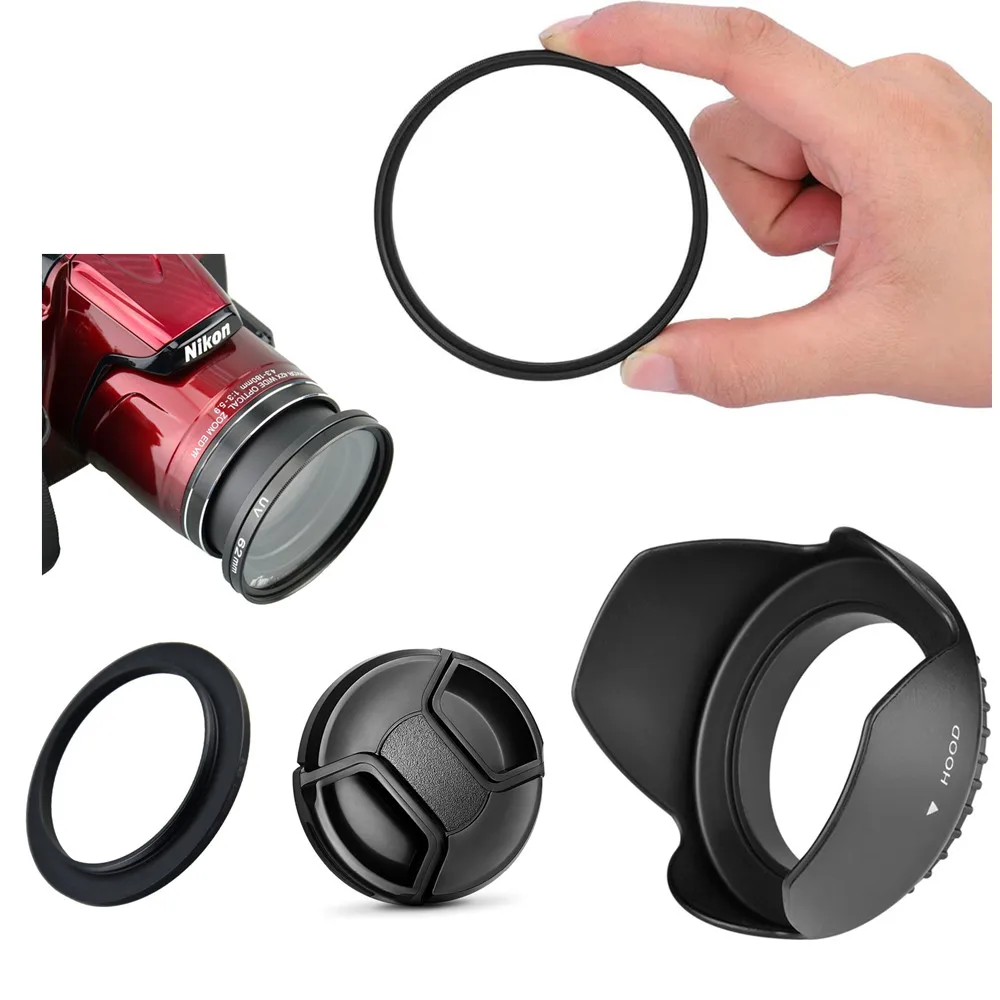 UV & Lens hood Cap Adapter for Nikon Coolpix B600 P610 P600 P530 P520 P510 Camera AliExpress