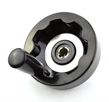 

2PCS Diameter:125mm inner hole:12mm keyway:4mm Machine Tool Bakelite Hand Wheel Foldable Handwheel