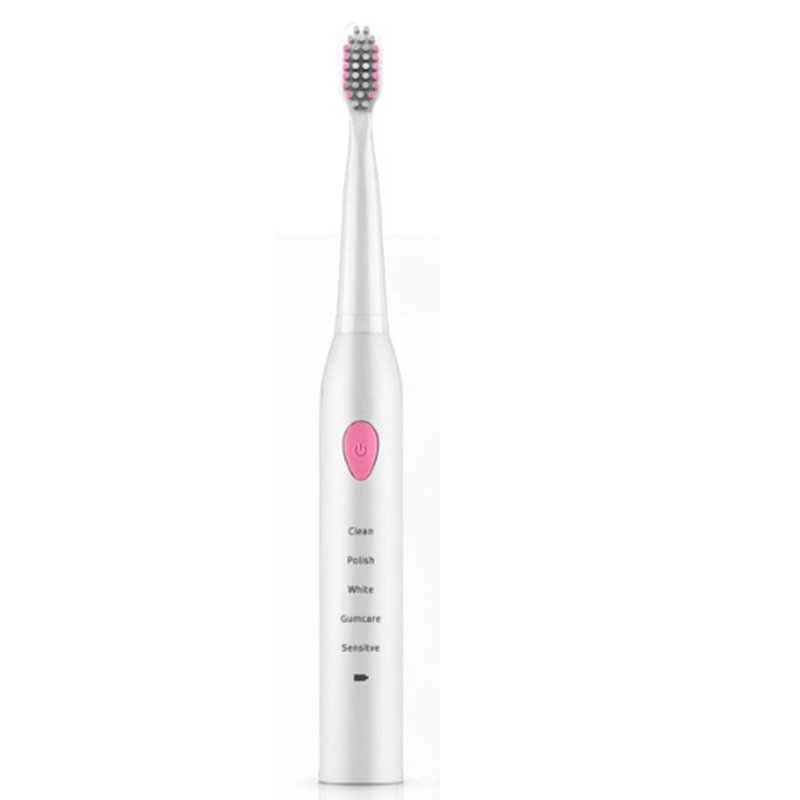 

5 Modes Electric Toothbrush USB Charge Rechargeable Tooth Brushes with 6 Pcs Replacement Heads Timer Brush