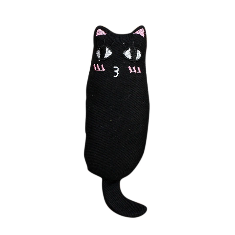 Кот шлифовальные игрушки для кошек Catnip забавный плюшевый Кот котенок жевательная игрушка когти кусающая кошка мята для кошек зубы обучающая подушка игрушки - Цвет: B