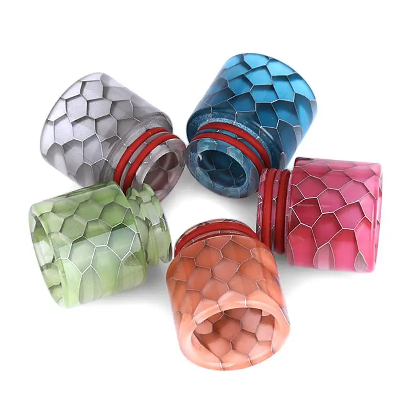 

810 Drip Tip Connector Luminous Resin Snake Skin Wide Bore Mouthpiece Electronic E-Cigarette Accessory
