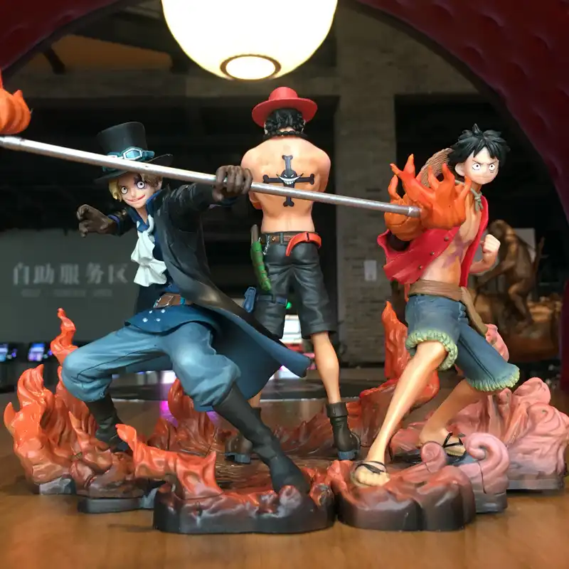 アニメワンピースdxf兄弟サボエースルフィアクションフィギュアpvc組み立てる置物モデル3兄弟フルセットのおもちゃギフト Null Aliexpress
