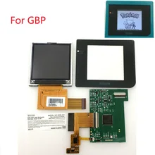 Tela lcd com luz de fundo eur, kits de luz traseira alta para gameboy, pocket console, tela lcd