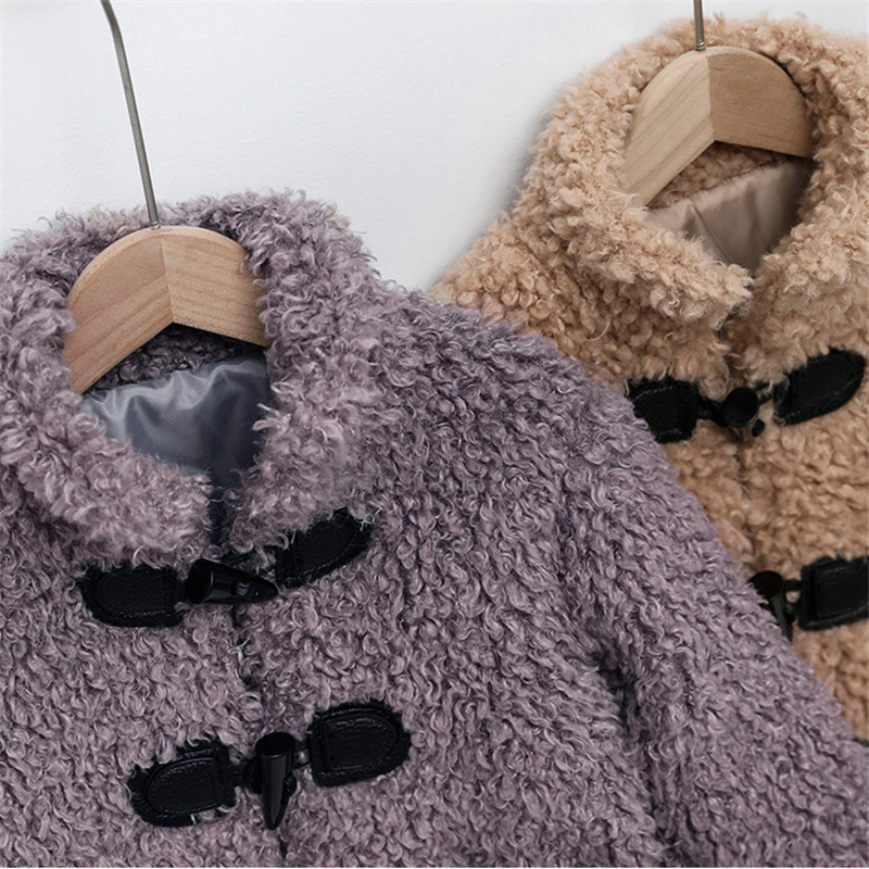 Toddler Baby Winter Long Sleeve Warm Fleece Hooded Zipper Outerwear Coats Children's Down Jacket Warm Clothes Hot Selling