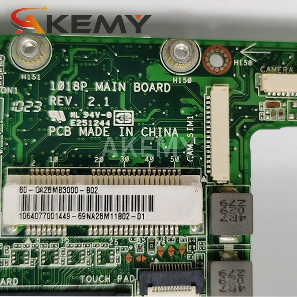 Akemy 1018P Motherboard For ASUS EPC 1018P Laotop Mainboard Motherboard