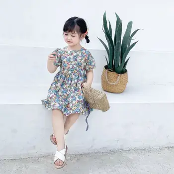 

New Princess Girls Kids Summer Tutu Dress Girl Costume Toddler Girls Kids Dresses For Girls Floral Baby Clothes Party Dress