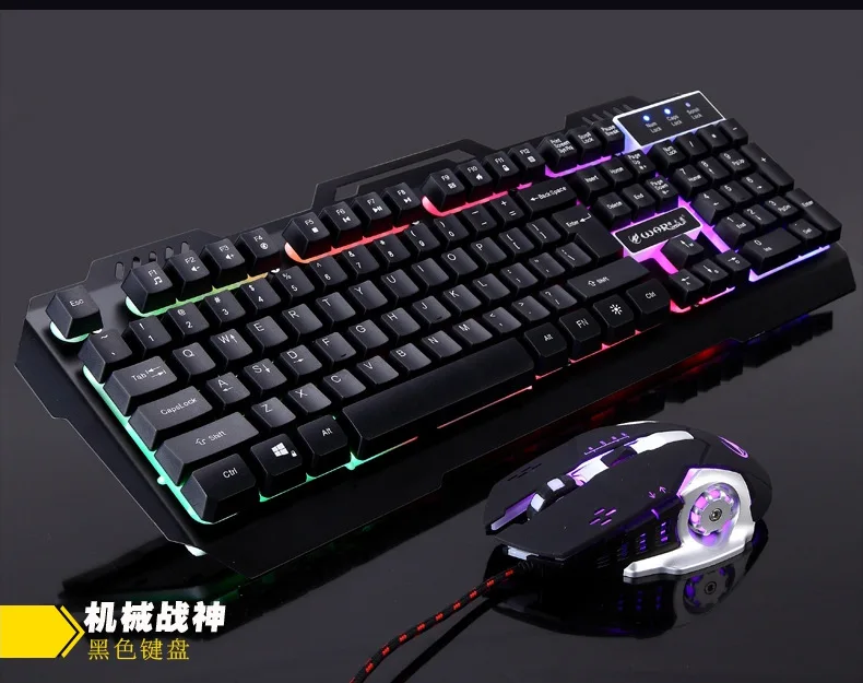 Новинка K2+ Q8 Проводная Механическая игровая клавиатура с 104 клавишами и мышь комбинированная цветная клавиатура с подсветкой Механическая классная металлическая панель