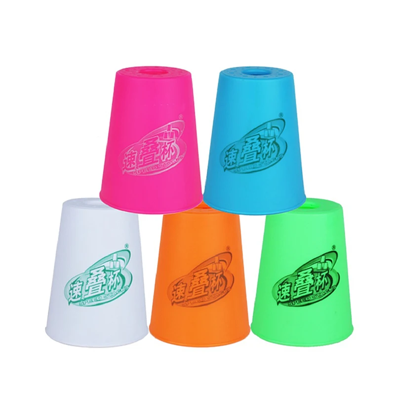 

Children's Jelly Color Professional Competition Solid Color New Stack Cup Table Game Toy Gift