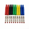 10Pcs Straight Insulated Safety 4mm Male Banana Plug Solder Type DIY Connector ► Photo 1/6