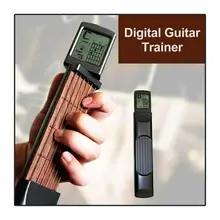 Portátil 6-tone bolso guitarra acord trainer ferramenta prática pode girar acord diagrama de tela guitarra finger trainer para iniciantes