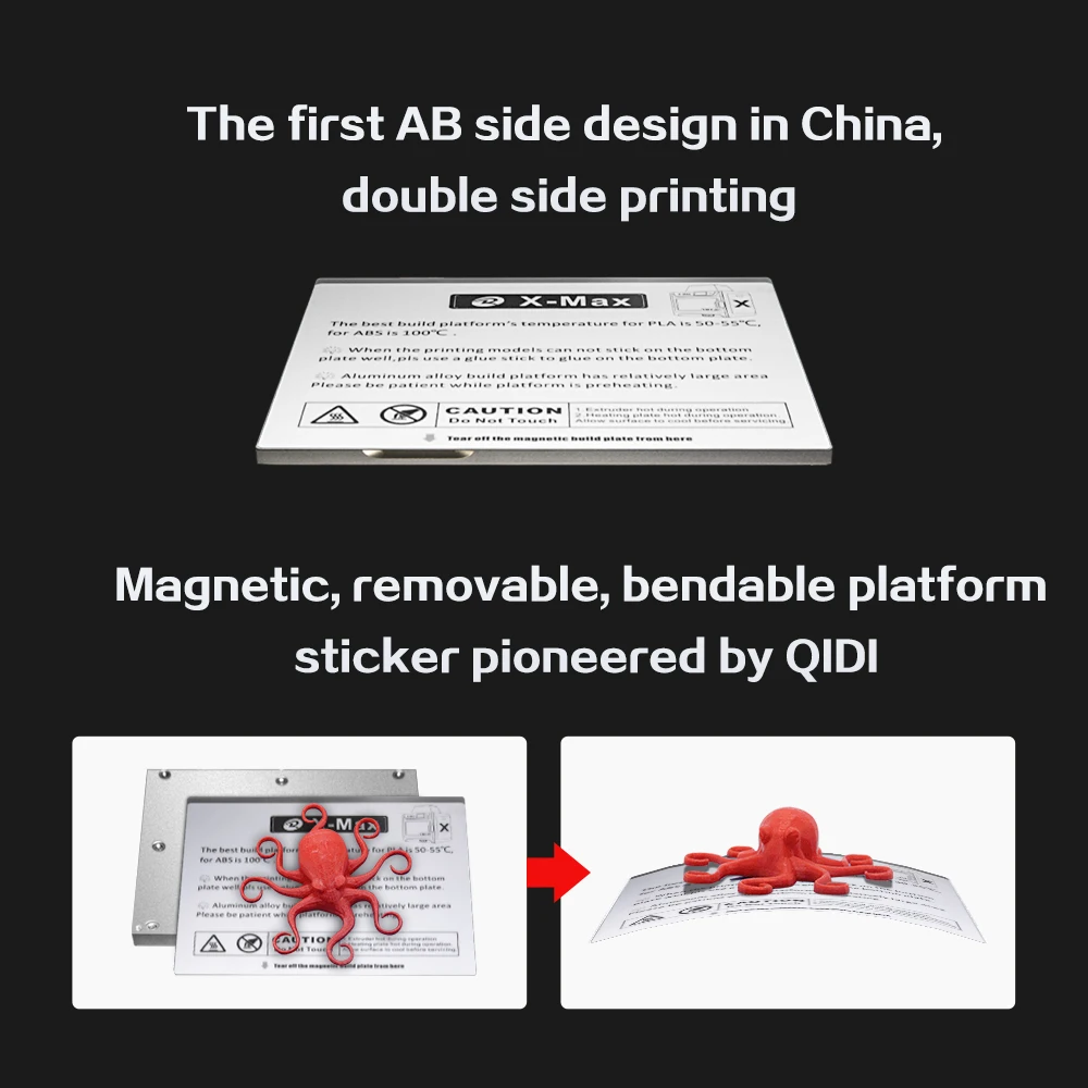 QIDI TECH X-Max Large size 3d Printer 300x250x300mm Auto Level Touch Screen single Extruder DIY 3D Printer Kit Heated Bed