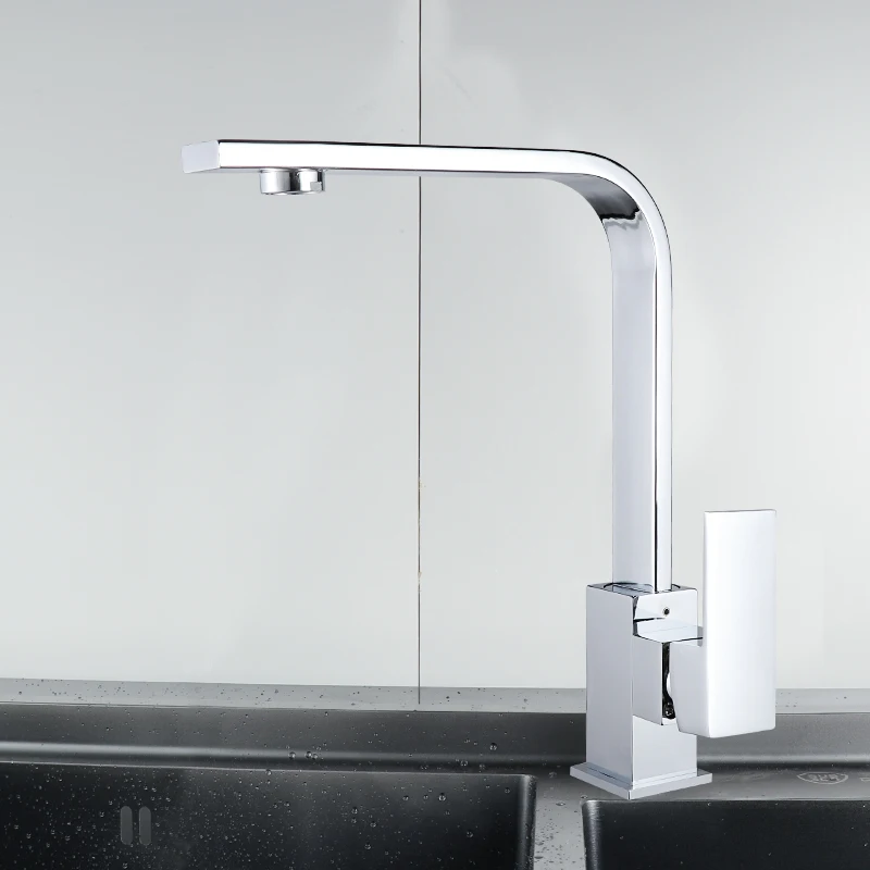 

Hot Sale 1 set Brass Kitchen Mixer Cold and Hot Kitchen Tap Single Hole Water Tap Kitchen Faucet Torneira Cozinha 5019-B