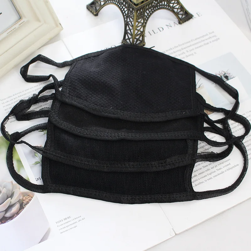 Fashion Unisex Cotton Anti Dust Keep Warm Face Mouth Masks 12pcs Accessories for Men Women Cover Washable Mesh Mask
