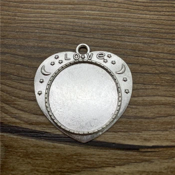 

2pcs 25mm Glass Cabochon Alloy Material Cameo Base Setting Jewelry Findings Pendant Bracelet Jewelry Making #YXtuo-0708